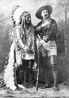 Buffalo Bill and Sitting Bull portrait