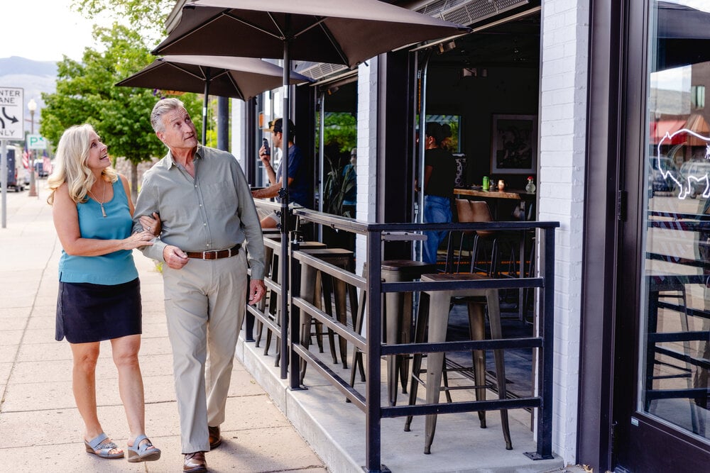 A couple makes there way into Blanka Tatanka in Cody Yellowstone