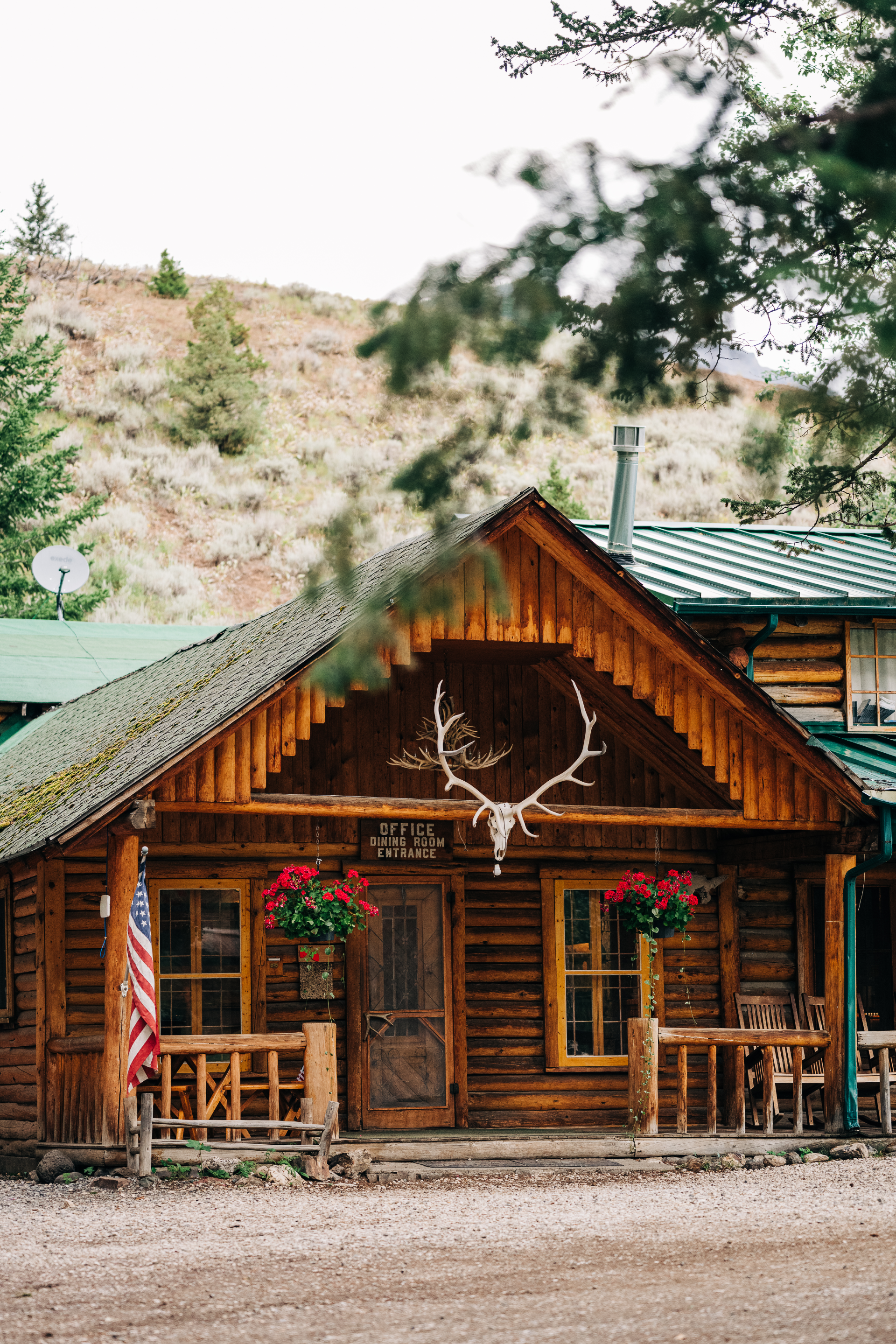 Exterior of the Shoshone Lodge & Guest Ranch