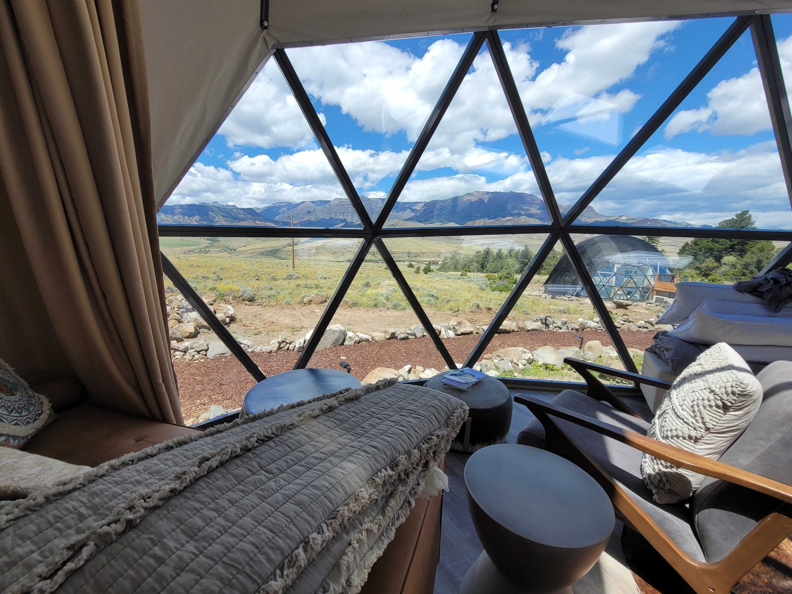 A geometric dome at Pure Heart Retreat