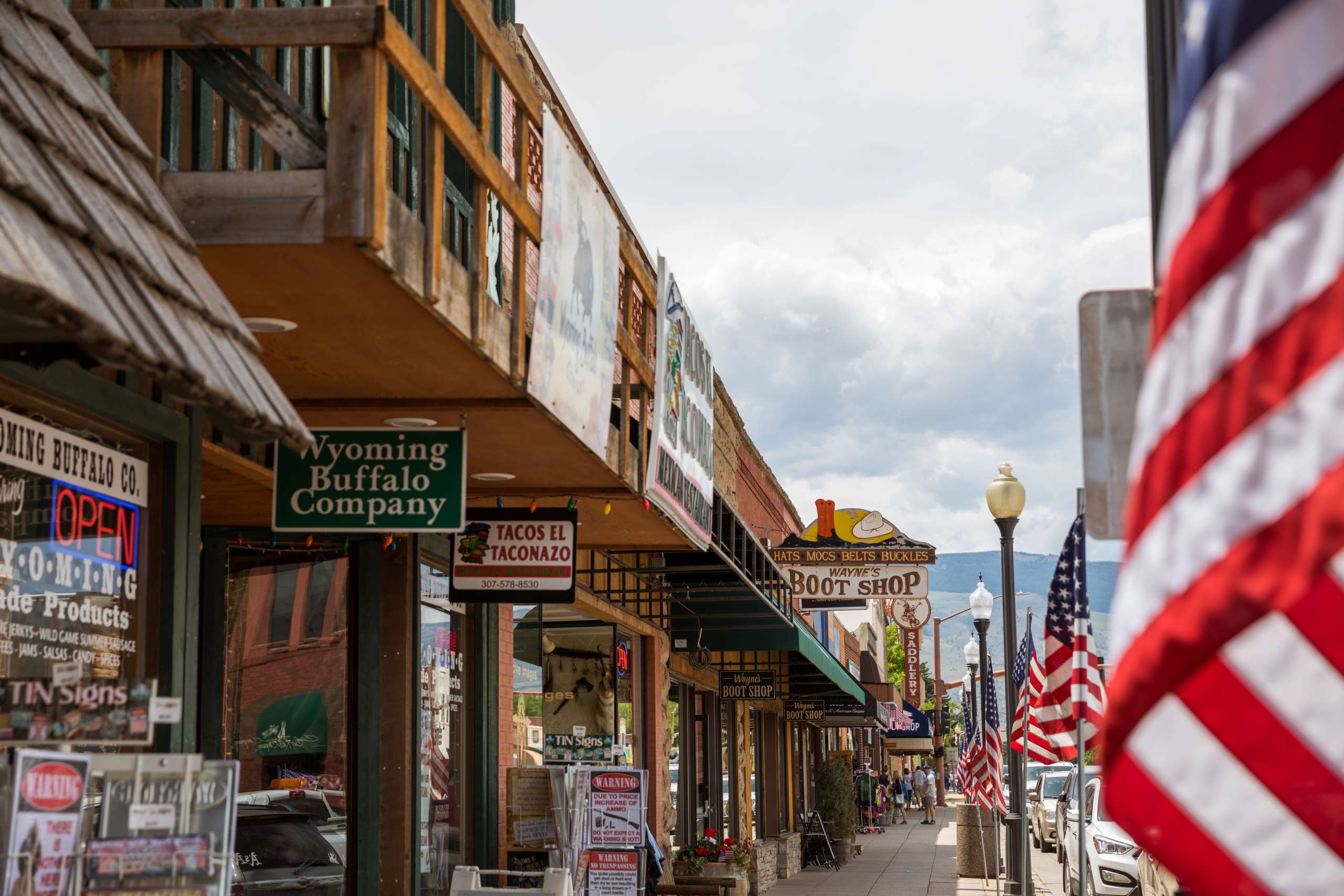 Street with a bunch of shops