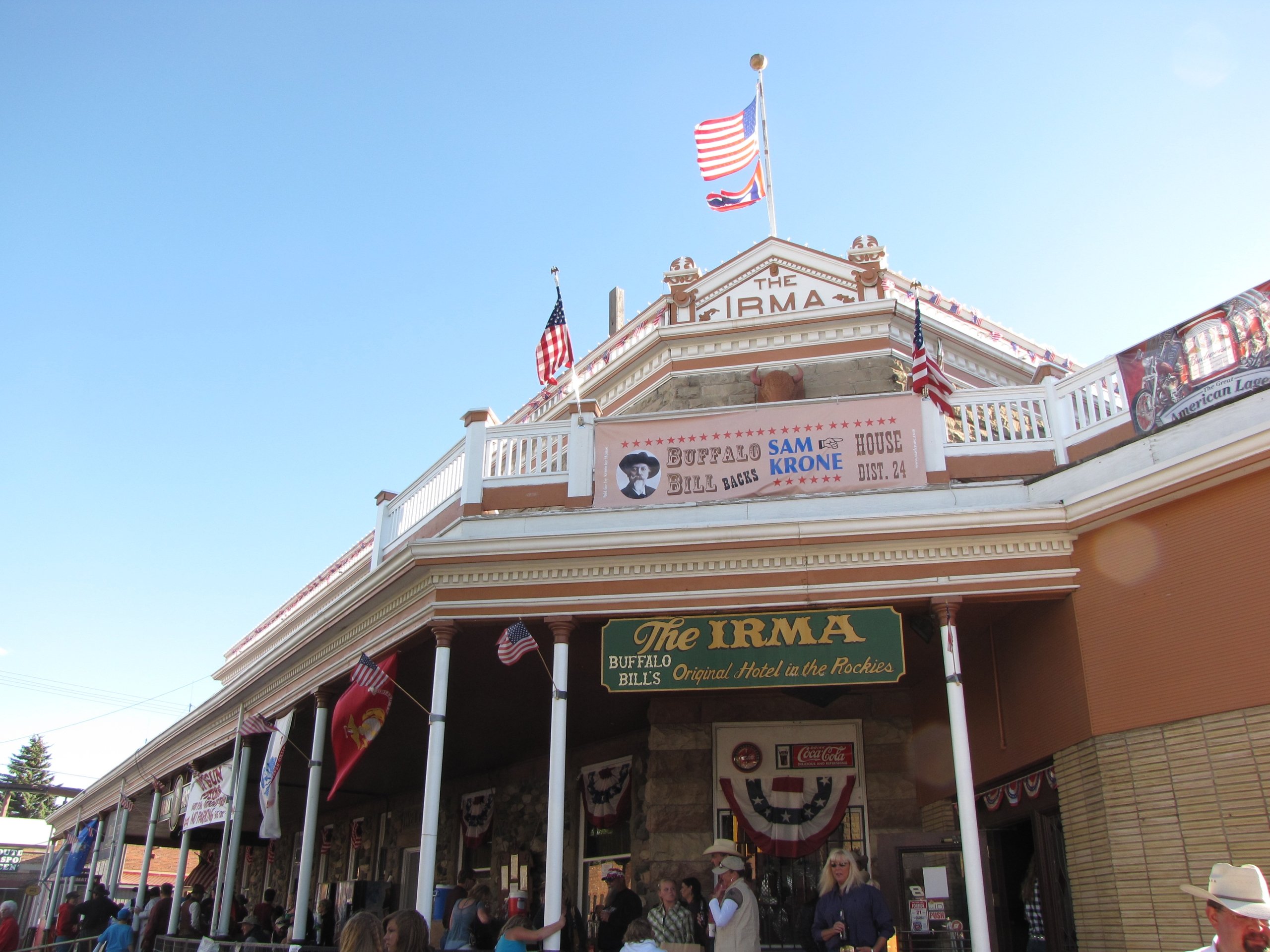 Exterior of the Irma Hotel