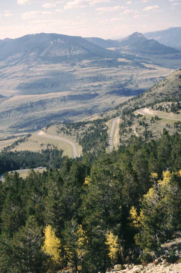 Aerial view of the scenic byways