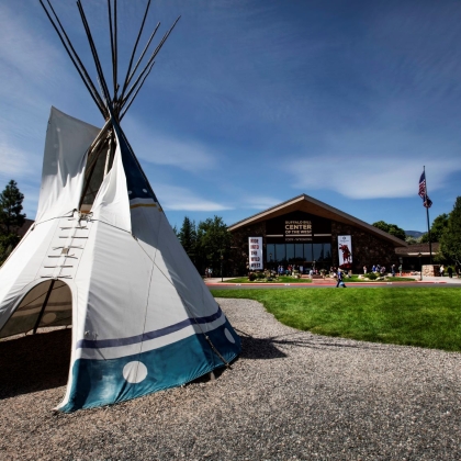 A Teepee outside the Buffalo Bill Centre