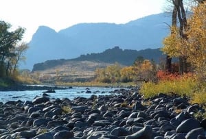 Mountains and a river