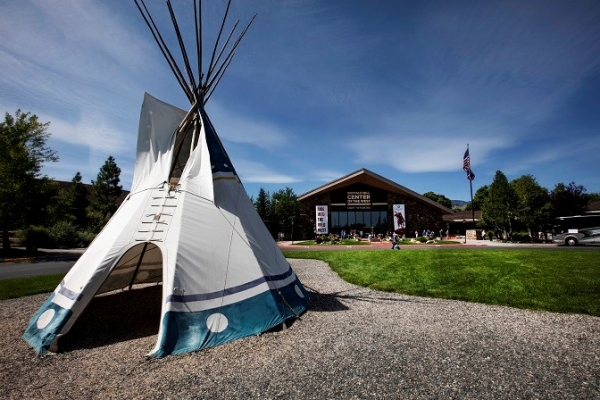 Teepee outside the Buffalo Bill Center