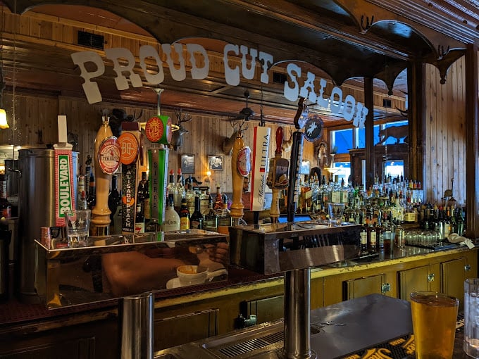 Bar inside Proud Cut Saloon