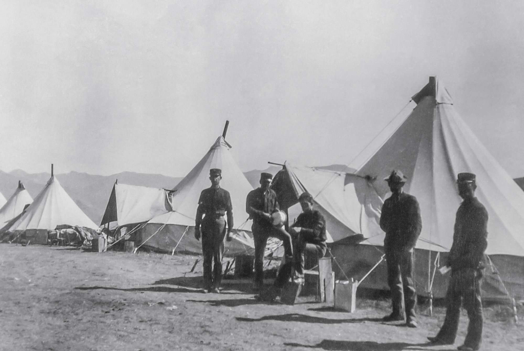 President Theodore Roosevelt's camp near Calcite Springs