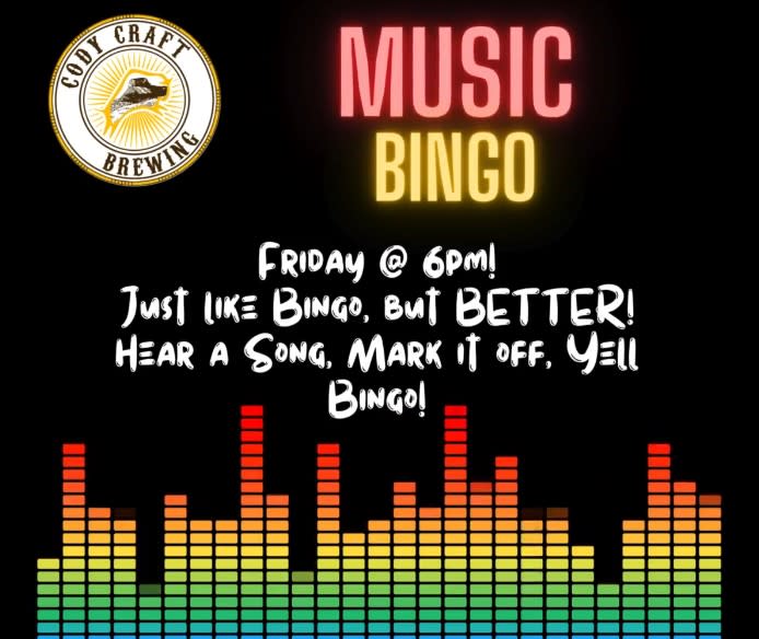 Music bingo flyer